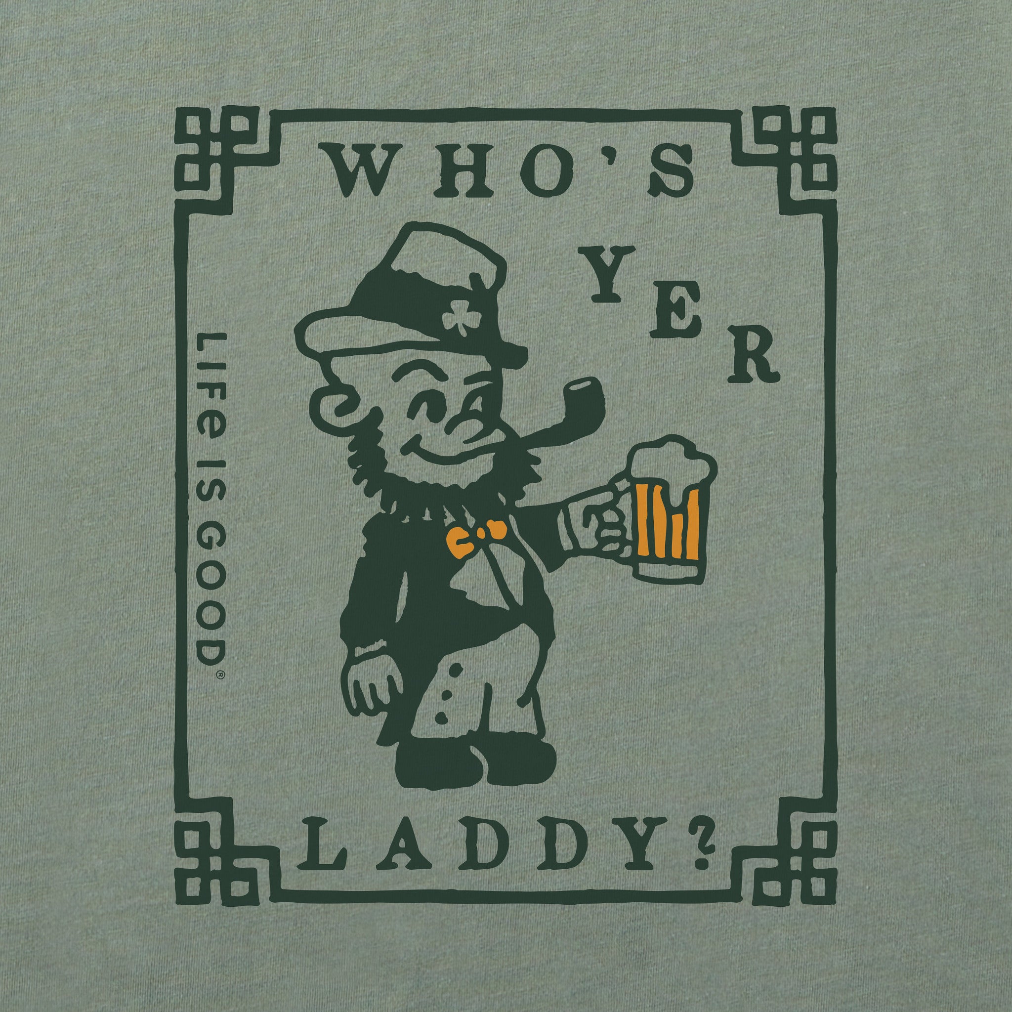 Men's Who's Yer Laddy Short Sleeve Crusher Tee