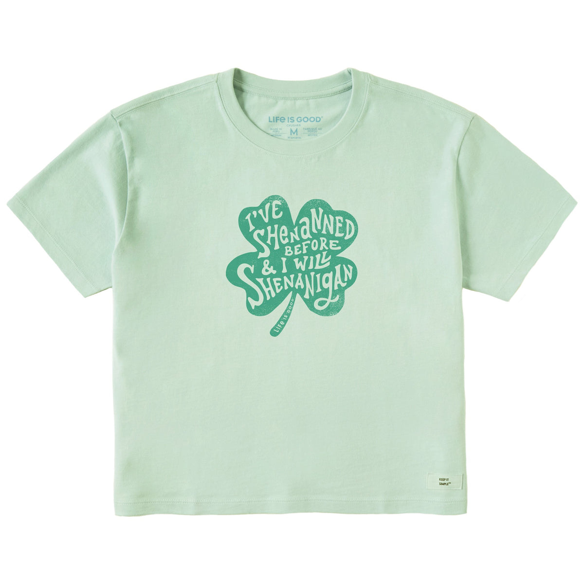 Women's I Will Shenanigan Short Sleeve Crusher Boxy Tee