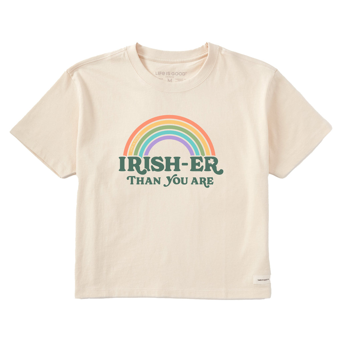 Women's Irish-er Than You Are Short Sleeve Crusher Boxy Tee