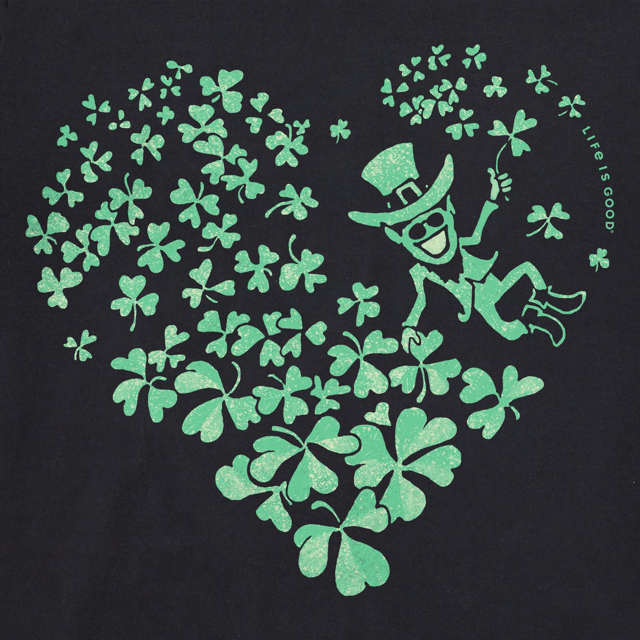 Women's Irish Heart Short Sleeve Crusher Vee