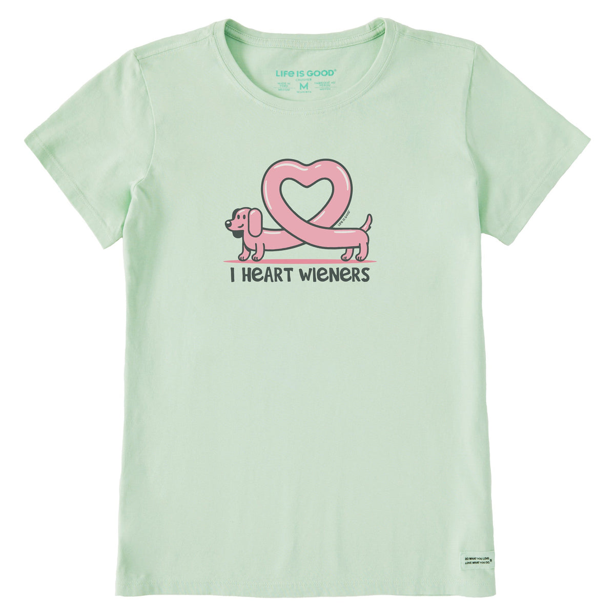 Women's I Heart Weiners Short Sleeve Crusher Tee