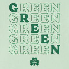 Women's Green Short Sleeve Crusher Tee