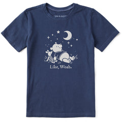 Kids Like, Woah. Short Sleeve Crusher Tee