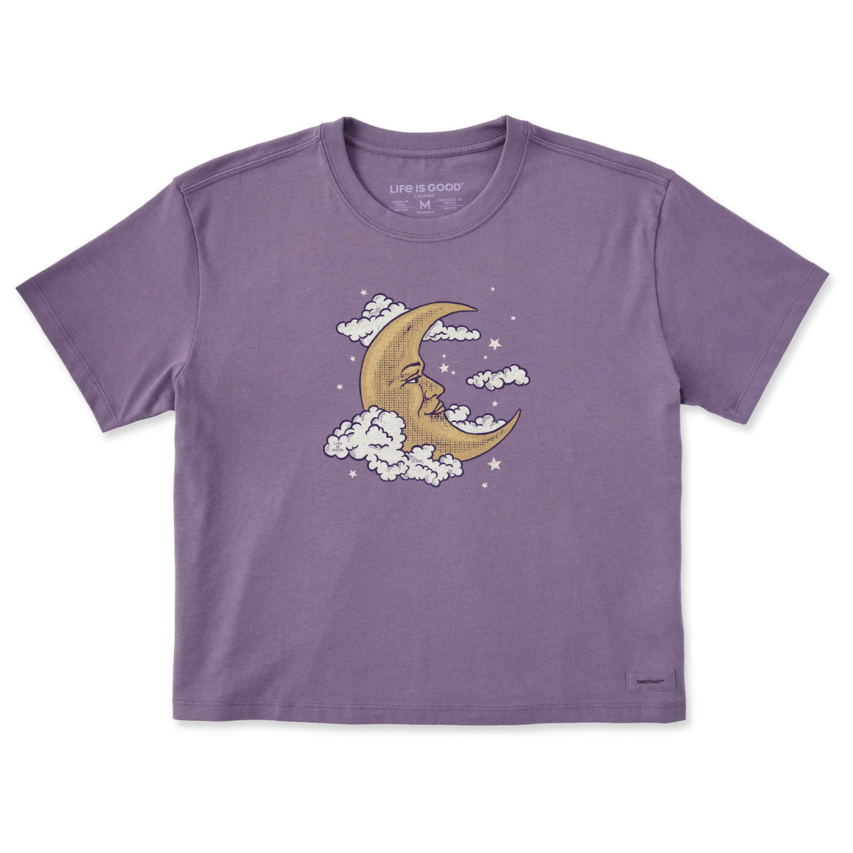 Women's Gentle Moon Short Sleeve Crusher Boxy Tee