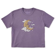 Women's Gentle Moon Short Sleeve Crusher Boxy Tee