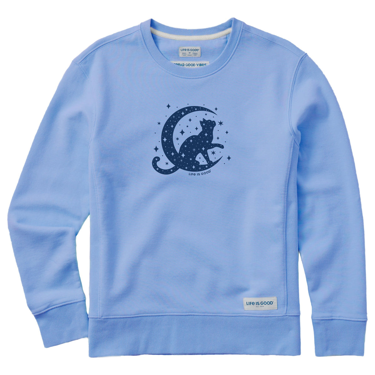 Women's Celestial Cat Simply True Fleece Crew