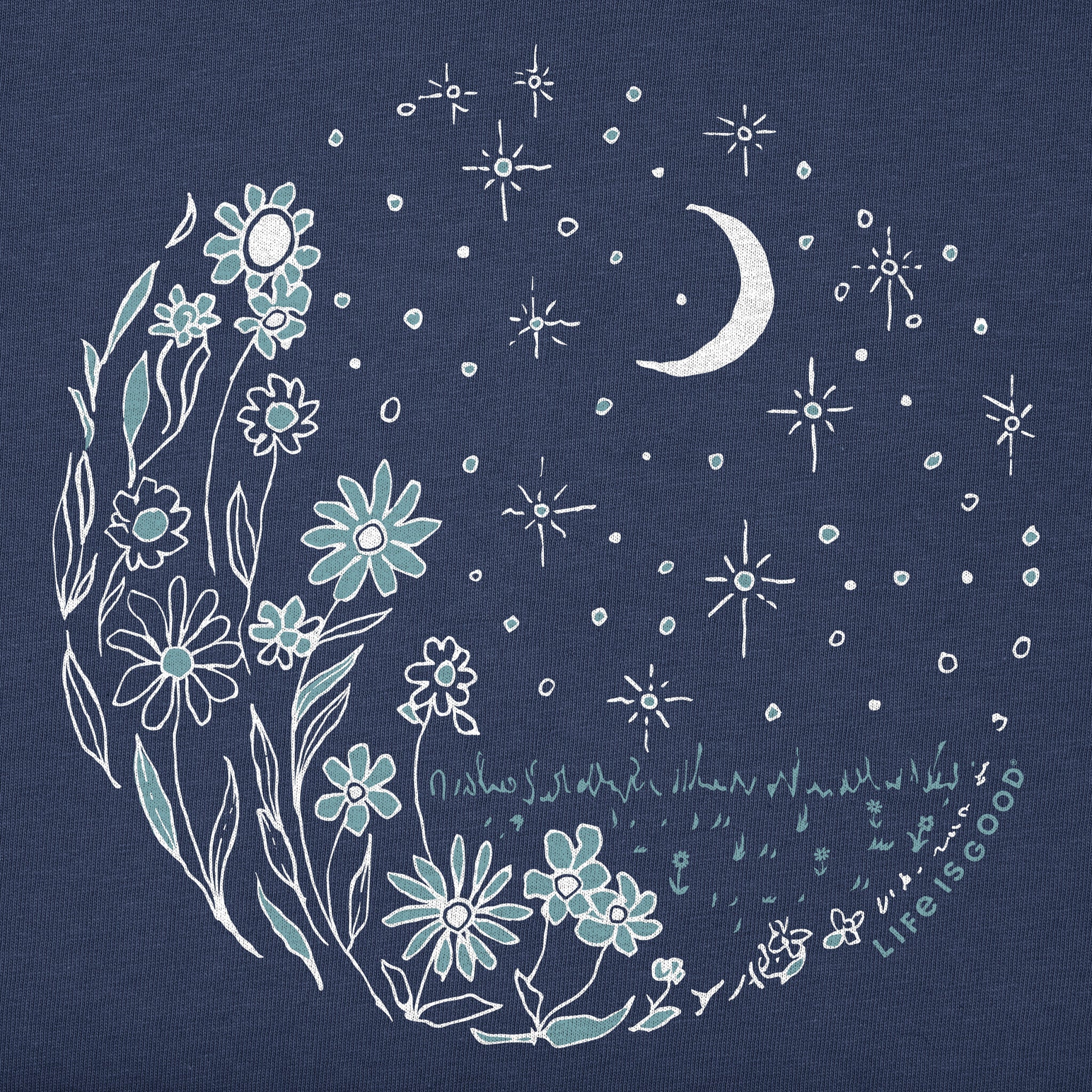 Women's Flower Moonrise Simply True Fleece Crew