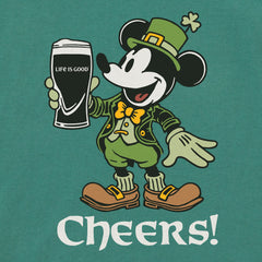 Women's Cheers Leprechaun Willie Short Sleeve Crusher Tee