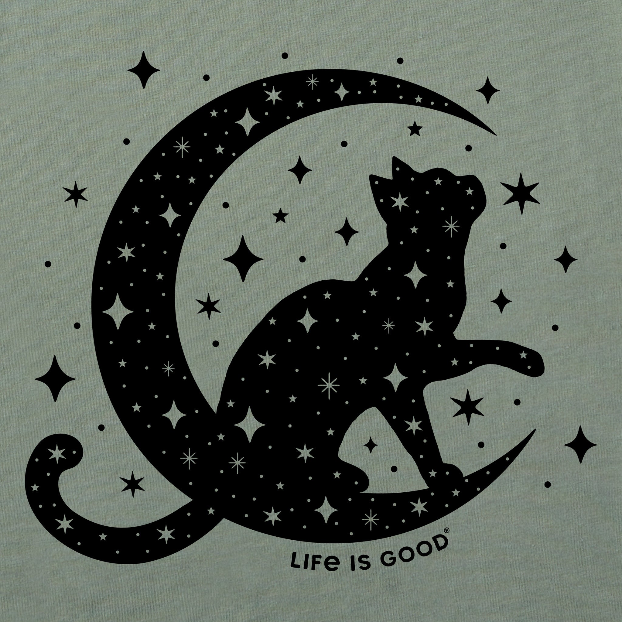 Women's Celestial Cat Short Sleeve Crusher Tee