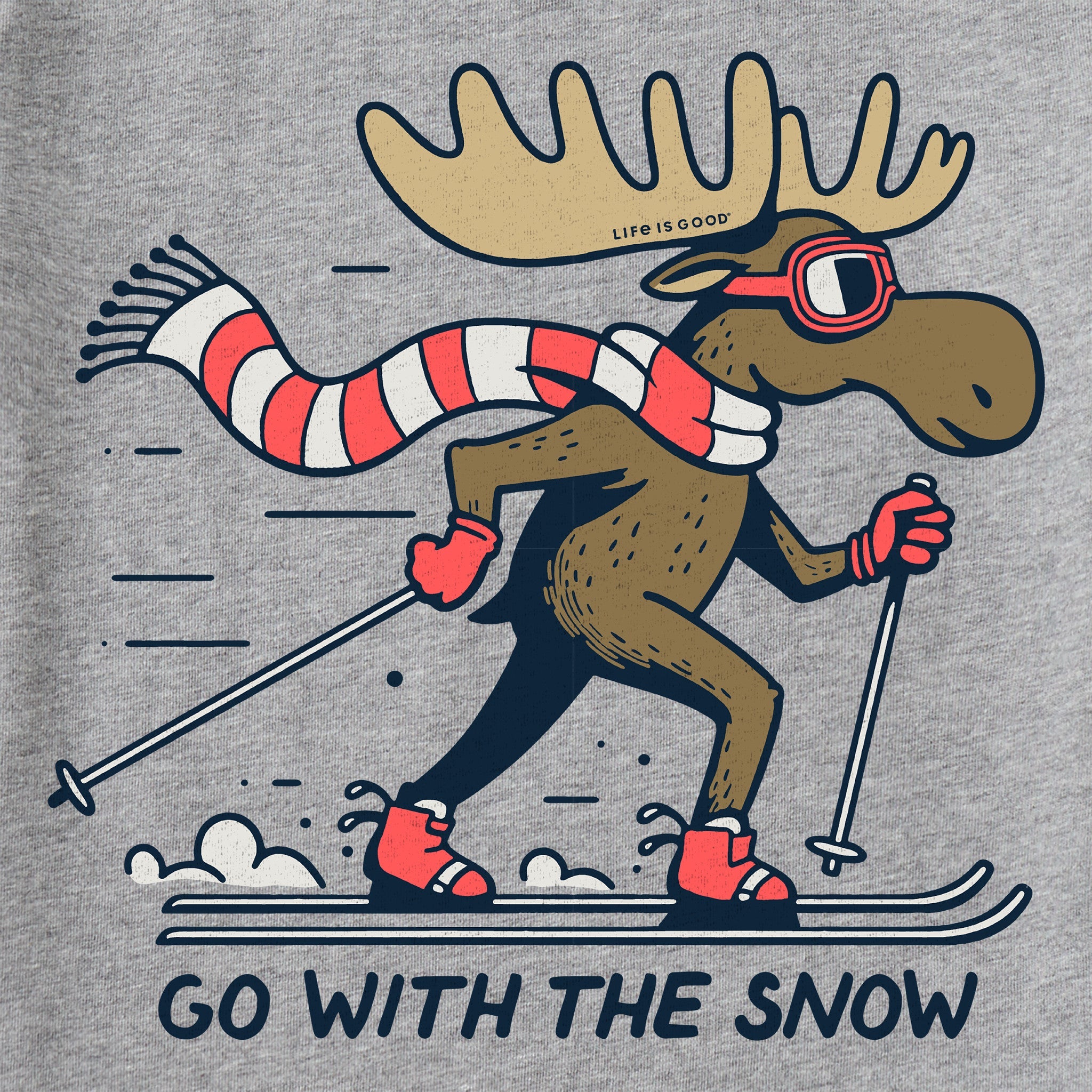 Kids Go With the Snow Short Sleeve Crusher Tee