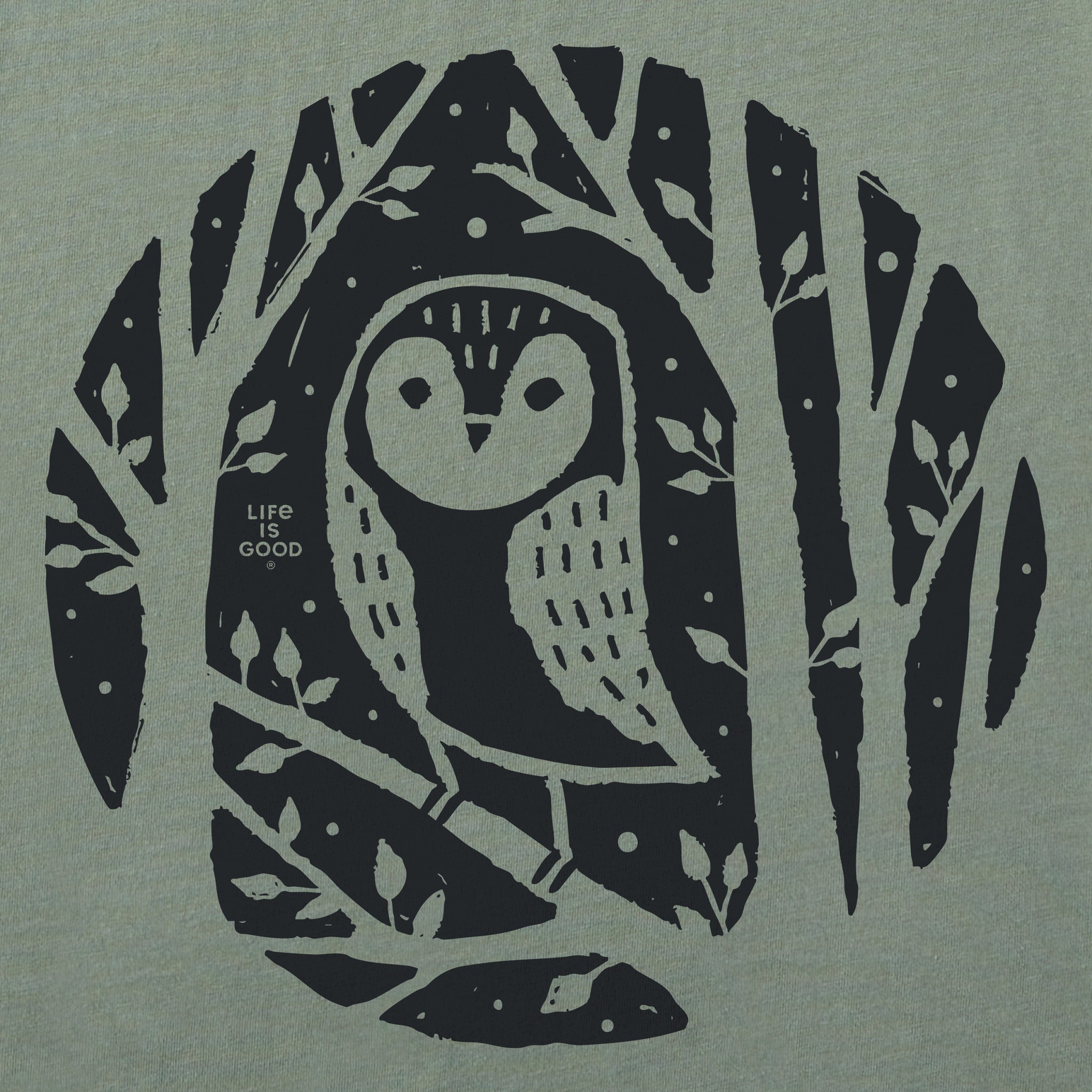 Men's Owl in the Trees Short Sleeve Crusher Tee