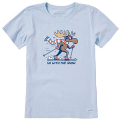 Women's Go With the Snow Short Sleeve Crusher Tee