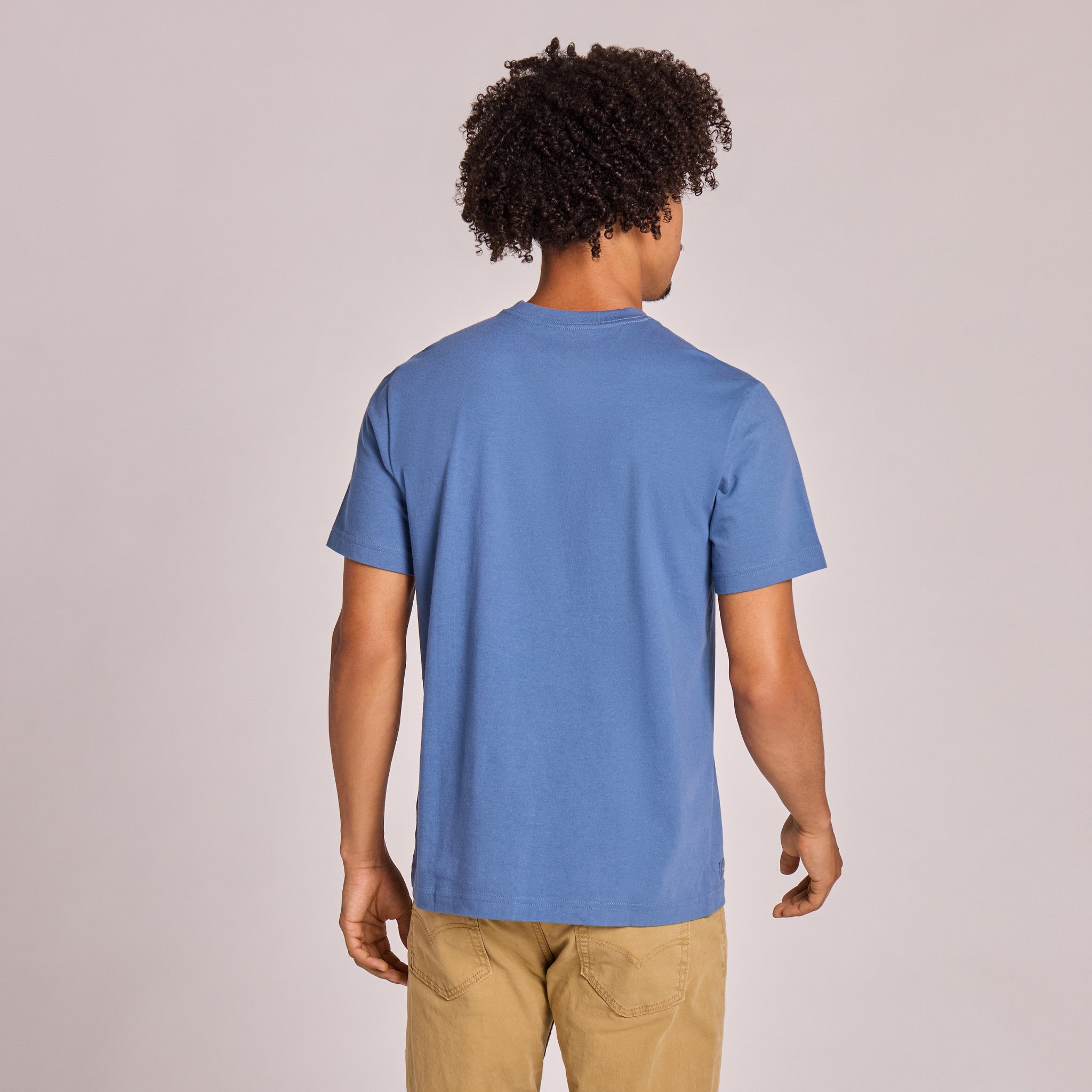 Men's Solid Short Sleeve Crusher Vee