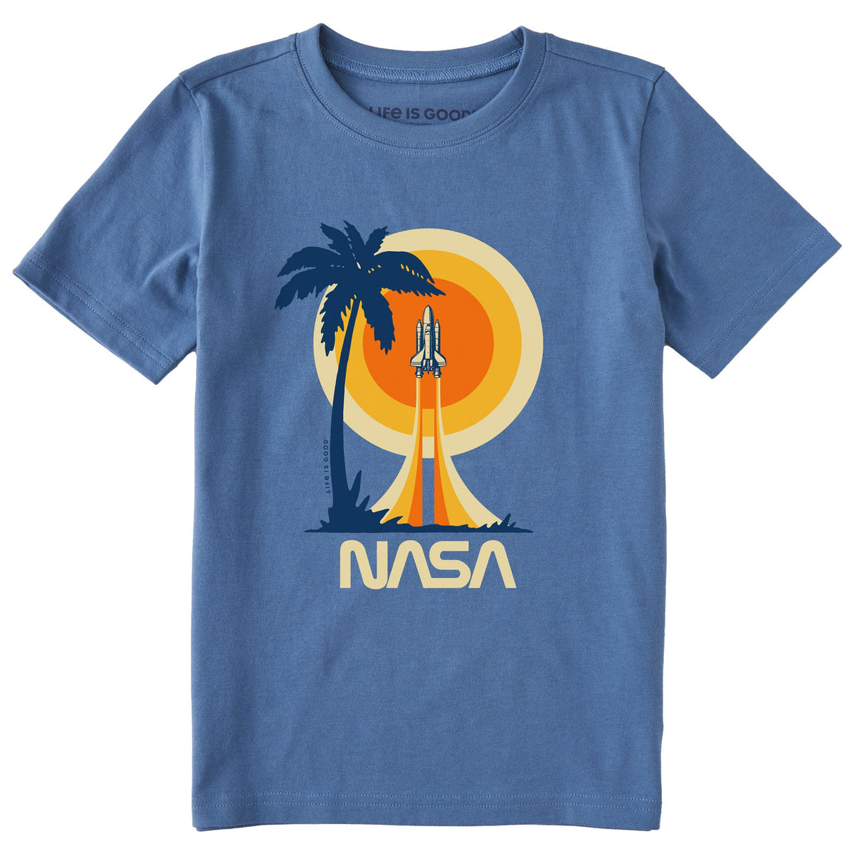 Kids NASA Beach Launch Short Sleeve Crusher Tee
