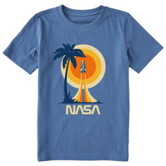 Kids NASA Beach Launch Short Sleeve Crusher Tee