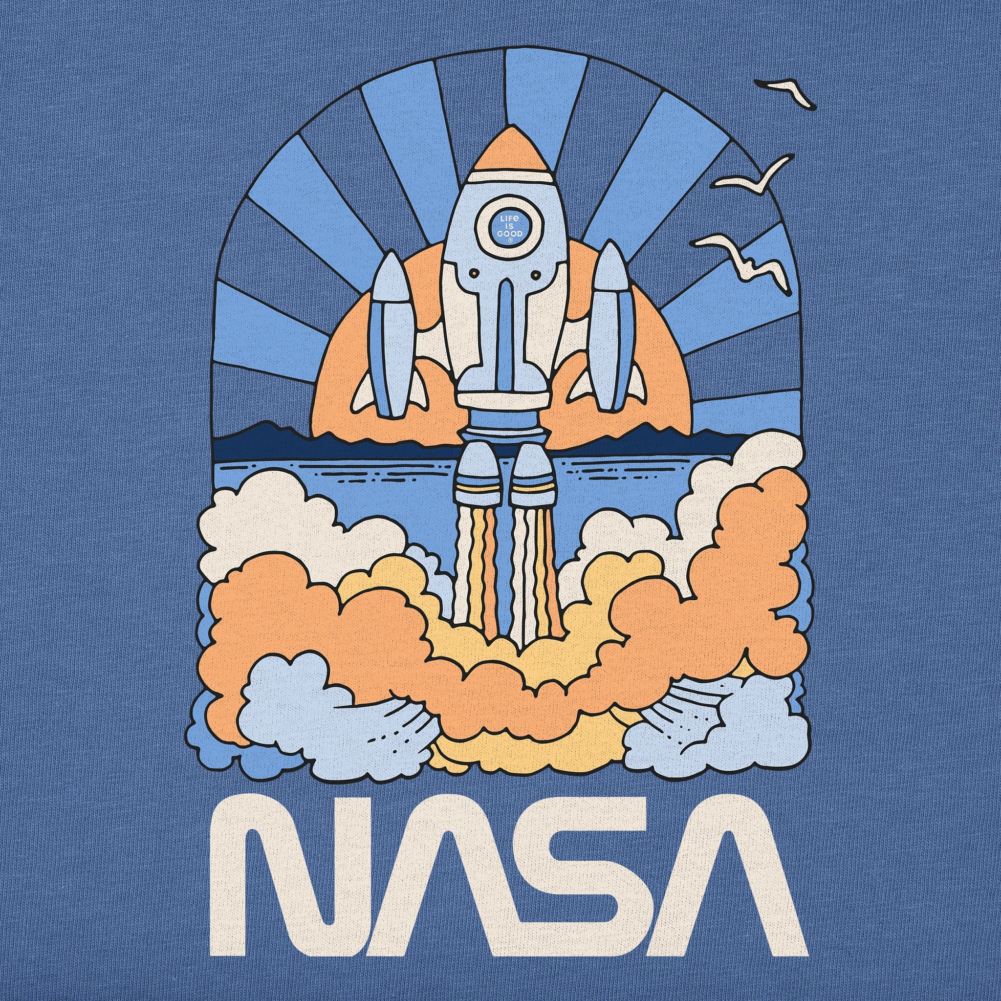 Kids NASA Blast Off Short Sleeve Crusher Tee