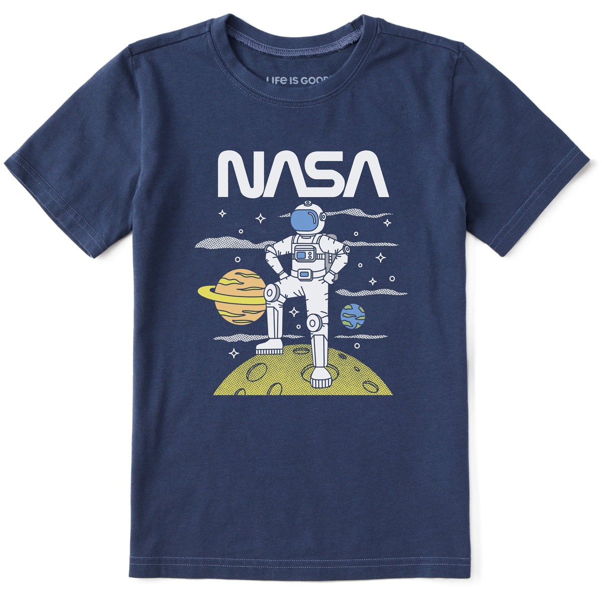 Kids NASA Moon Landing Short Sleeve Crusher Tee