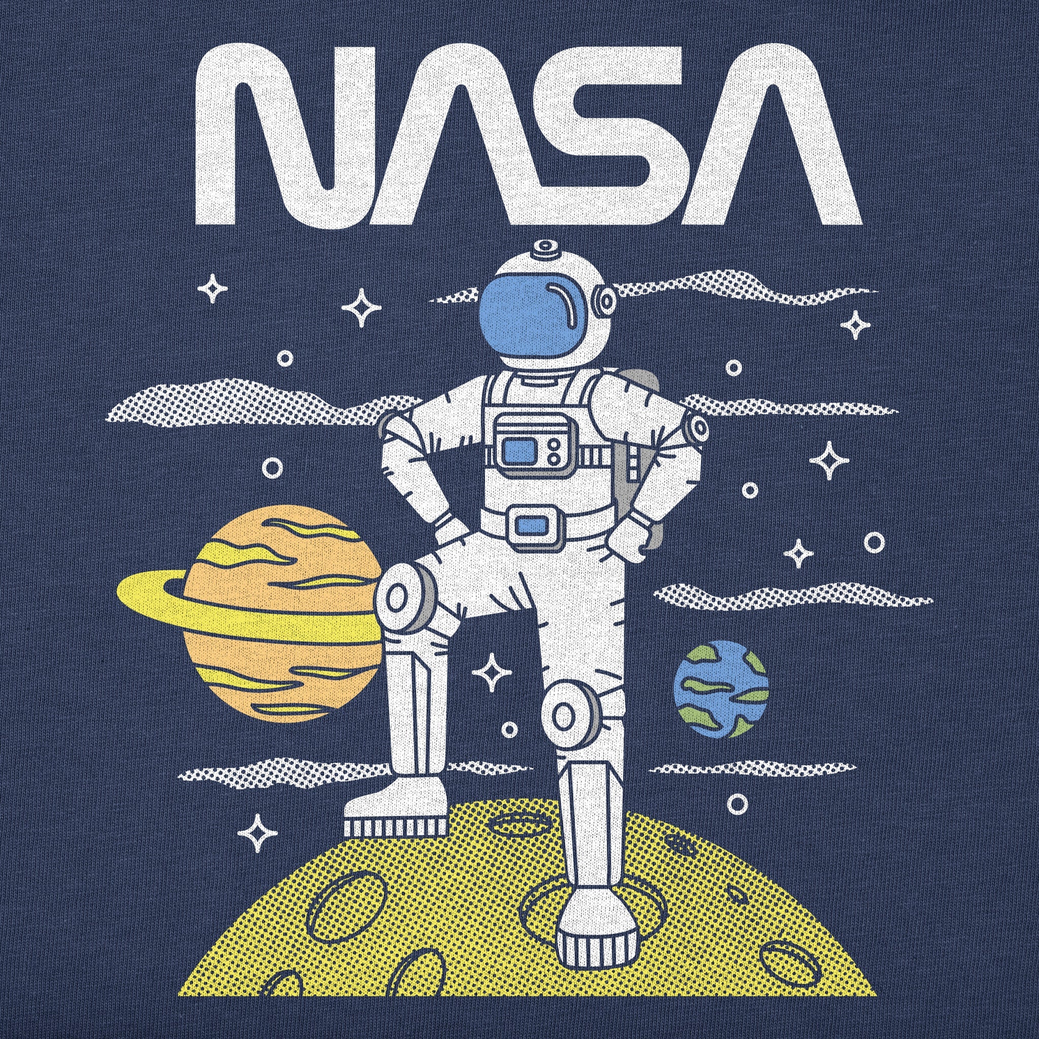 Kids NASA Moon Landing Short Sleeve Crusher Tee