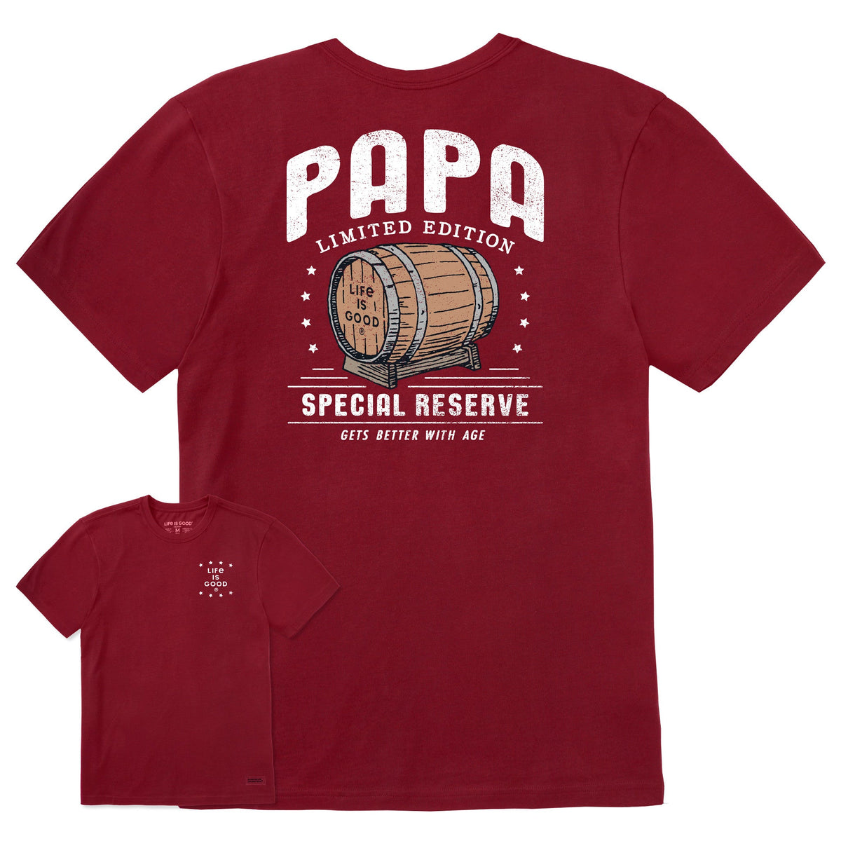 Men's Papa Whiskey Barrel Short Sleeve Crusher Tee