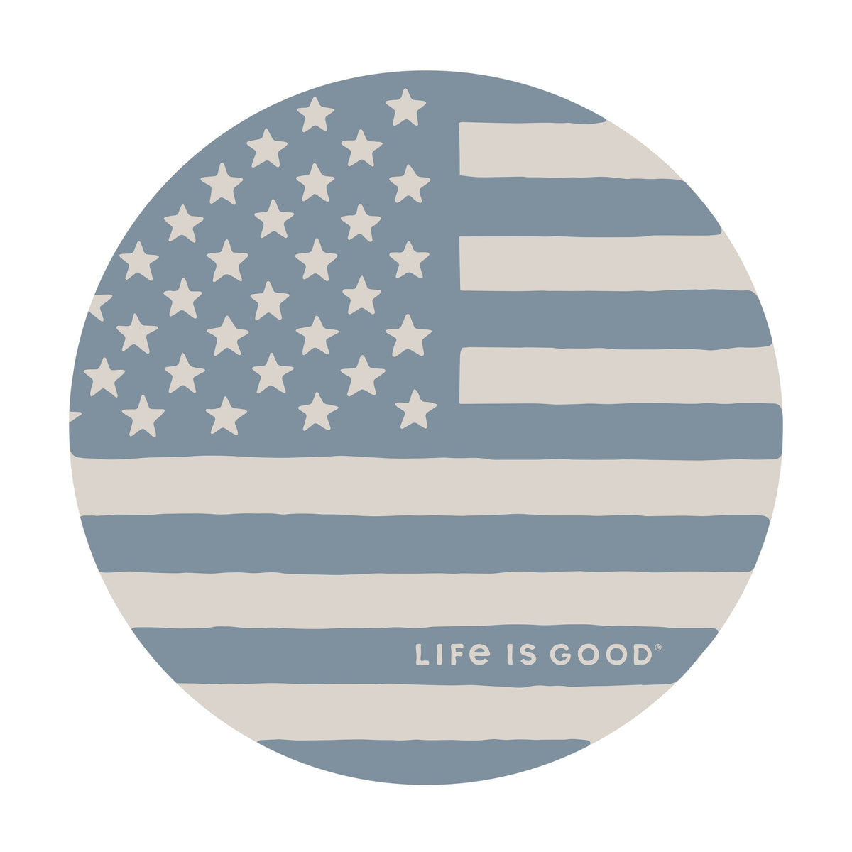 Adult Unisex Minimal Flag Circle Magnet