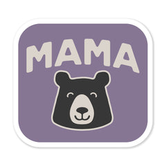 Adult Unisex Mama Bear-Head Small Die Cut Sticker
