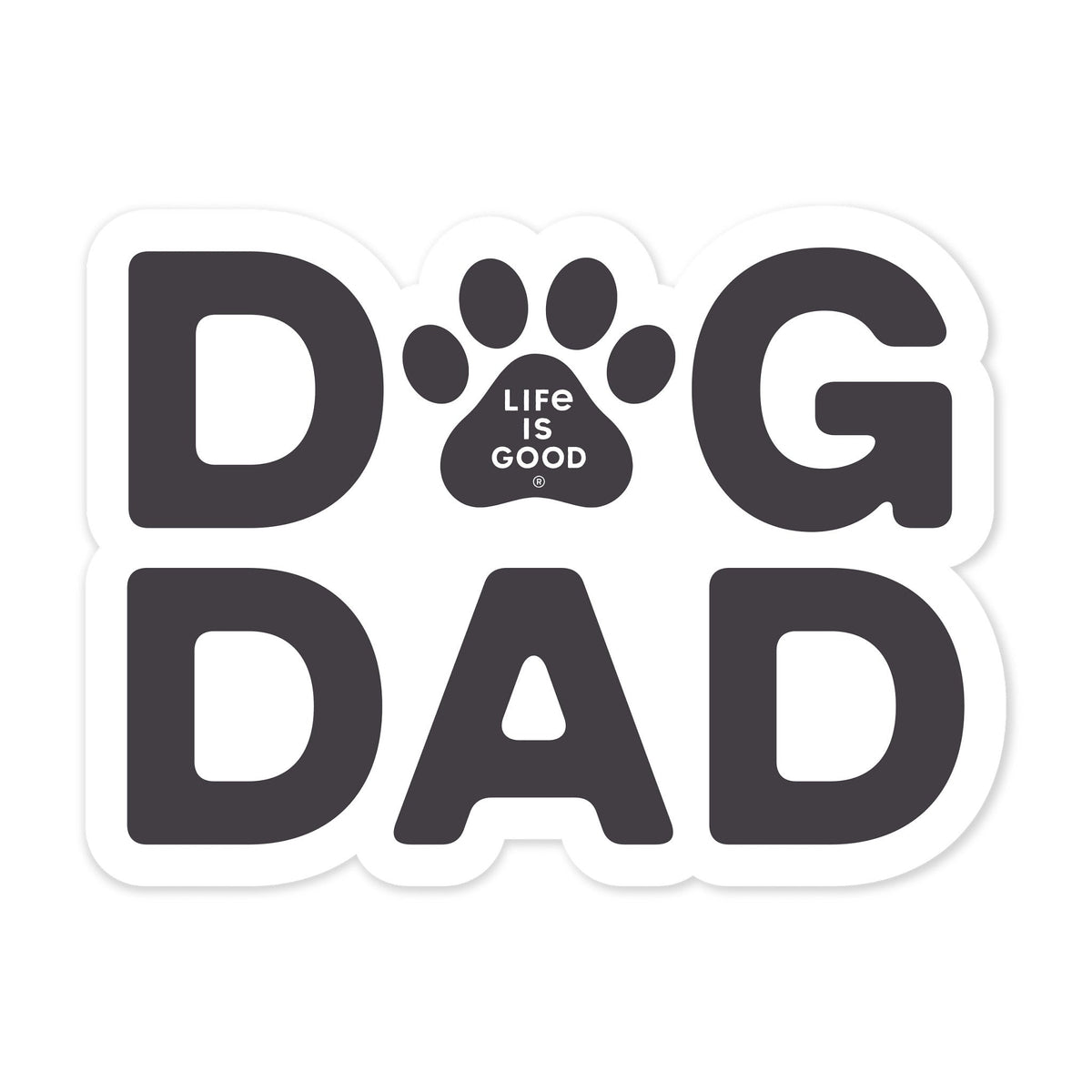 Paw Dog Dad Small Die Cut Sticker