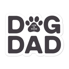 Paw Dog Dad Small Die Cut Sticker