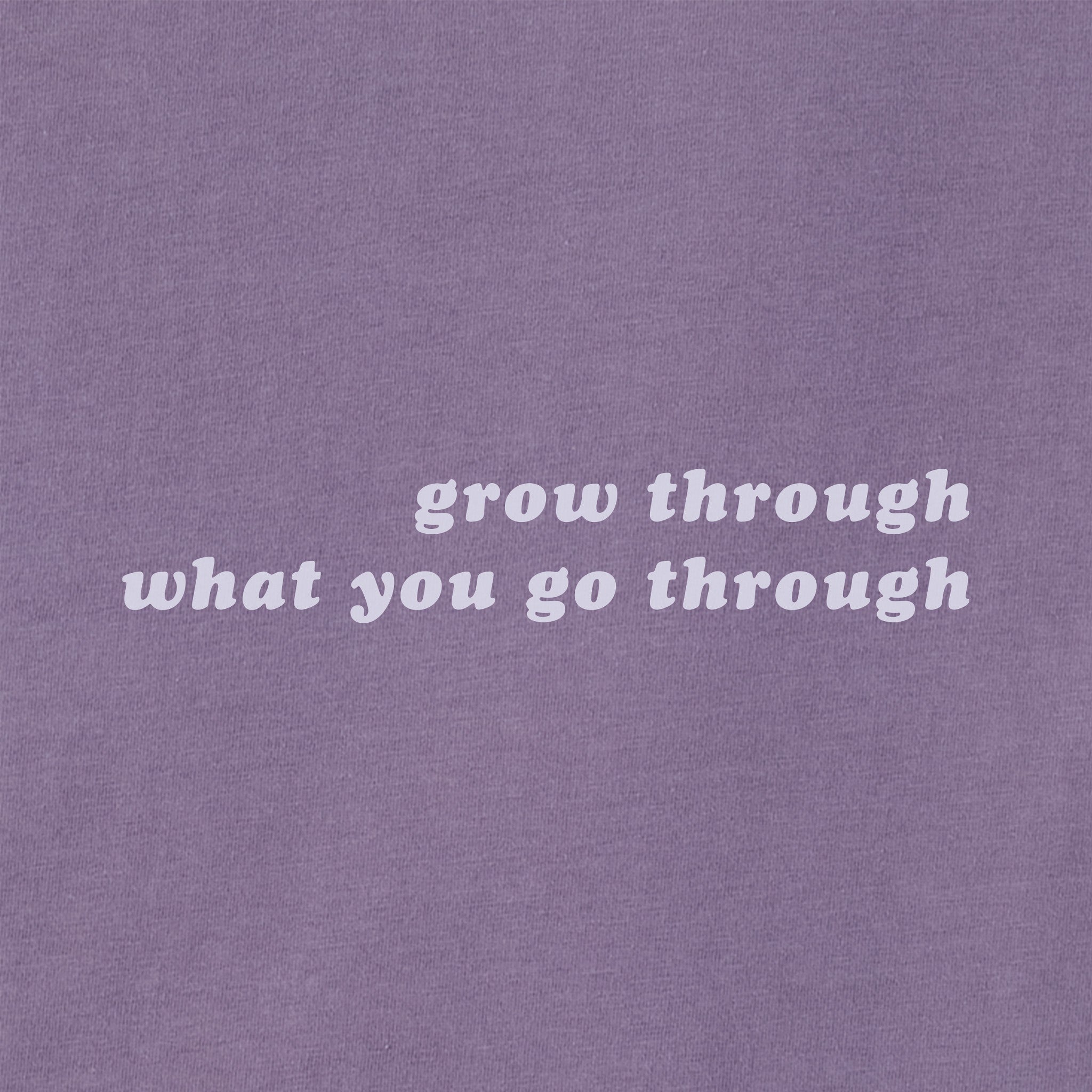Women's Grow Through Retro Flowers Long Sleeve Crusher Tee