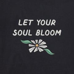 Women's Let Your Soul Bloom Daisies Long Sleeve Crusher Boxy Tee
