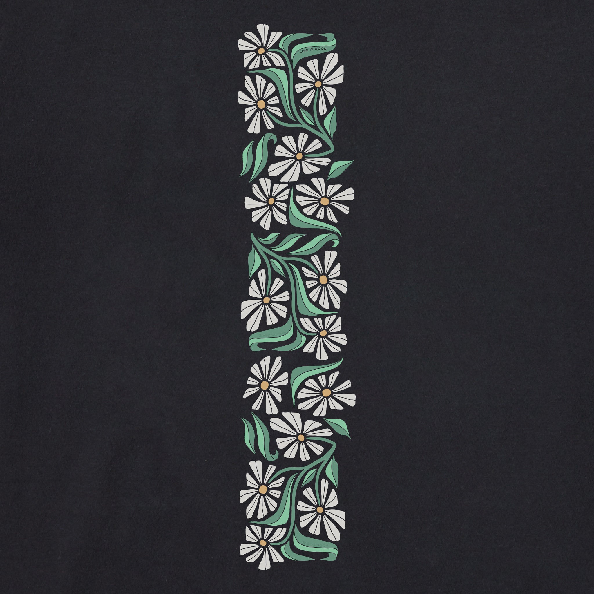 Women's Let Your Soul Bloom Daisies Long Sleeve Crusher Boxy Tee