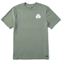 Men's Simple Shamrock Long Sleeve Crusher Tee
