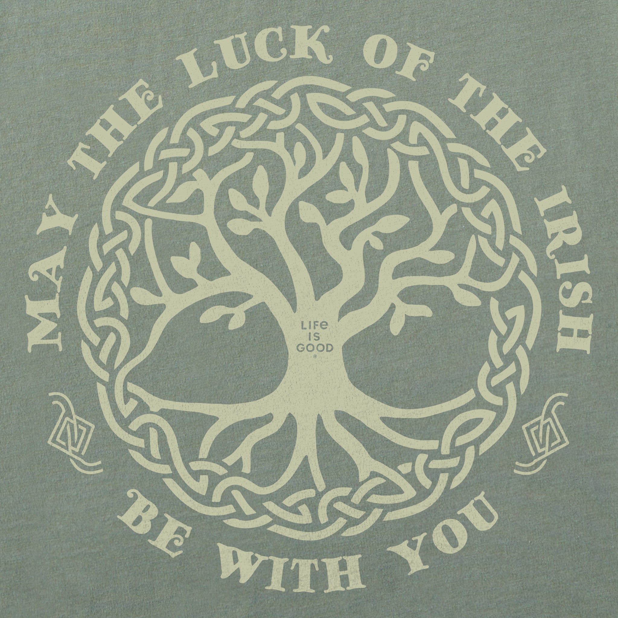 Men's May the Luck of the Irish Be With You Short Sleeve Crusher Tee