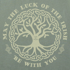 Men's May the Luck of the Irish Be With You Long Sleeve Crusher Tee