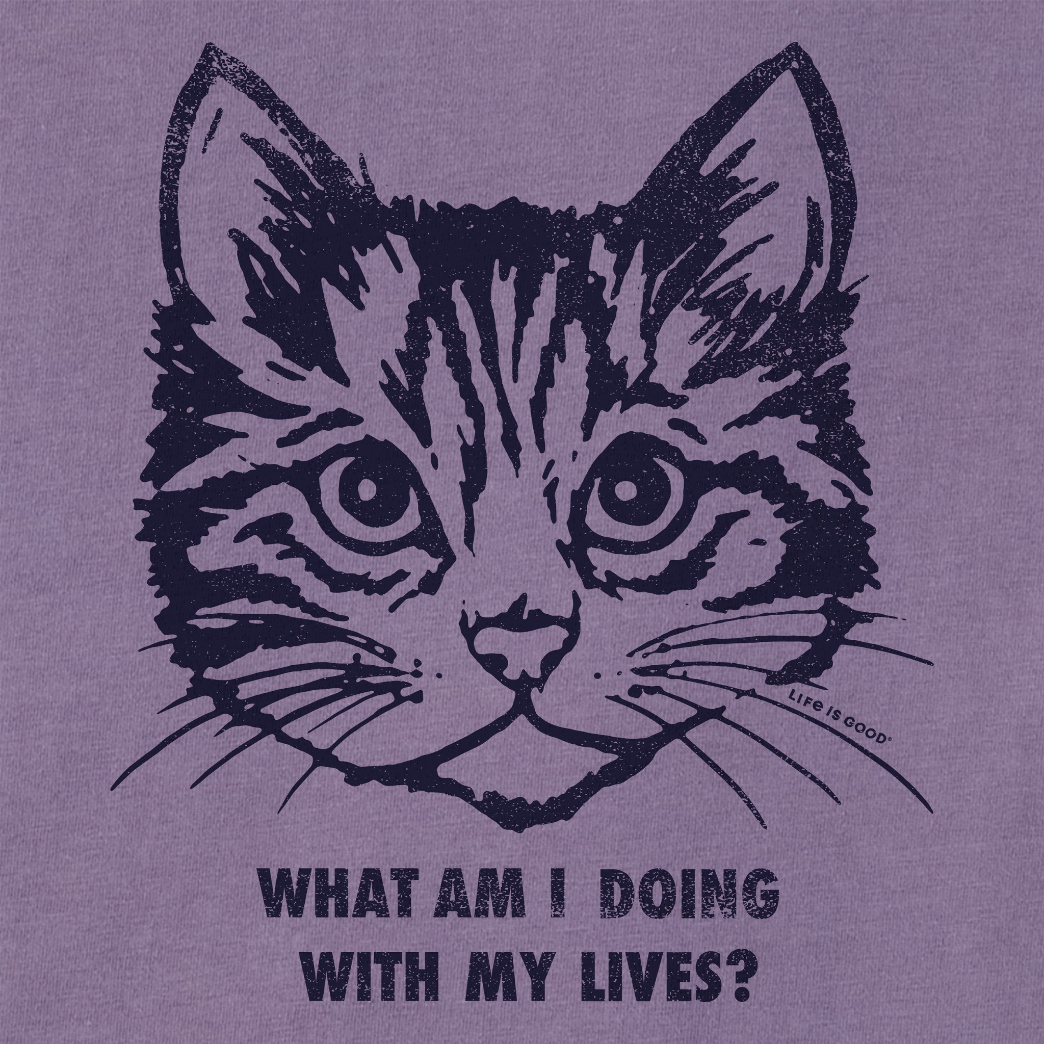Women's Cat Lives Short Sleeve Crusher Boxy Tee