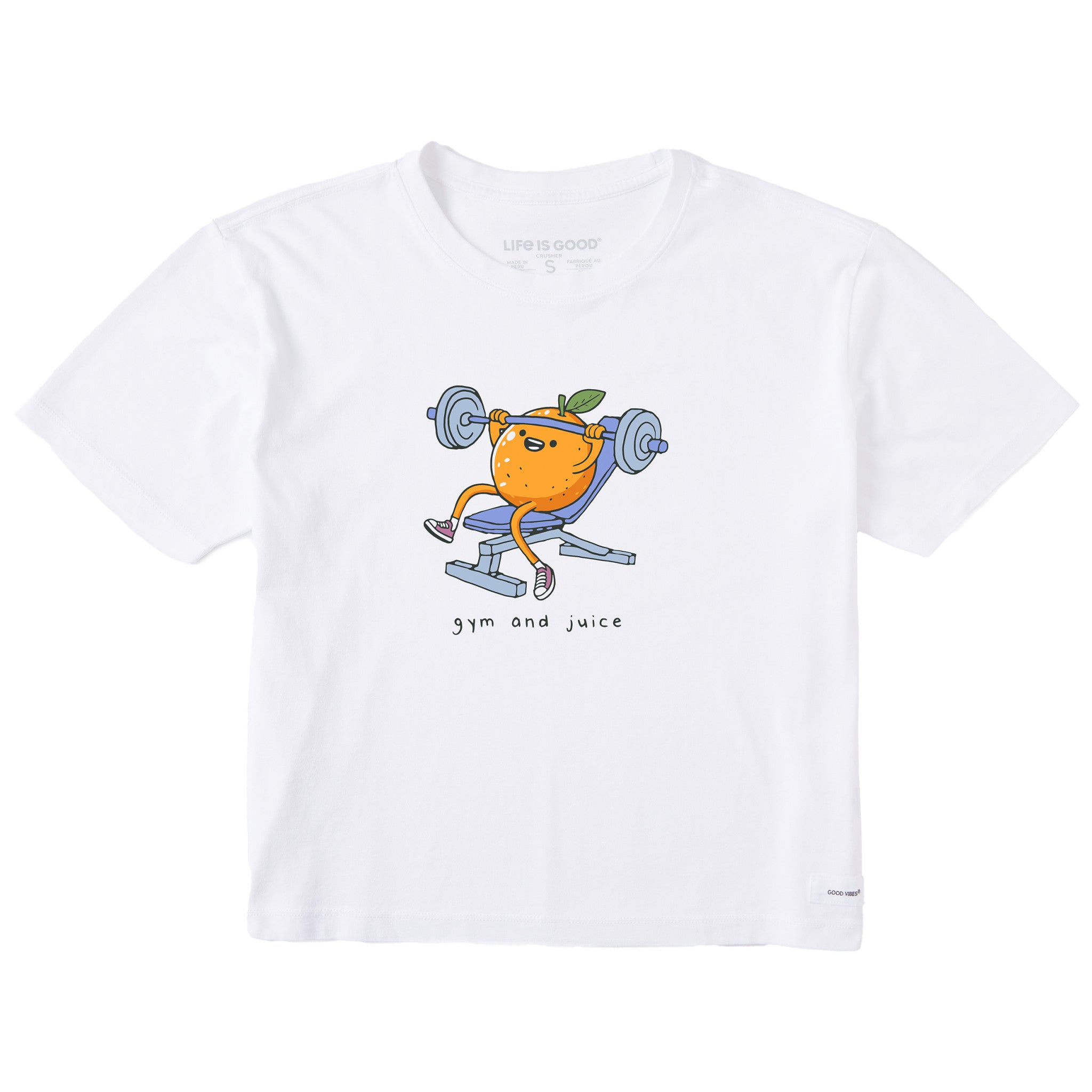 Women's Gym & Juice Short Sleeve Crusher Boxy Tee