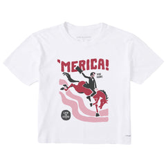 Women's Abemerica Short Sleeve Crusher Boxy Tee
