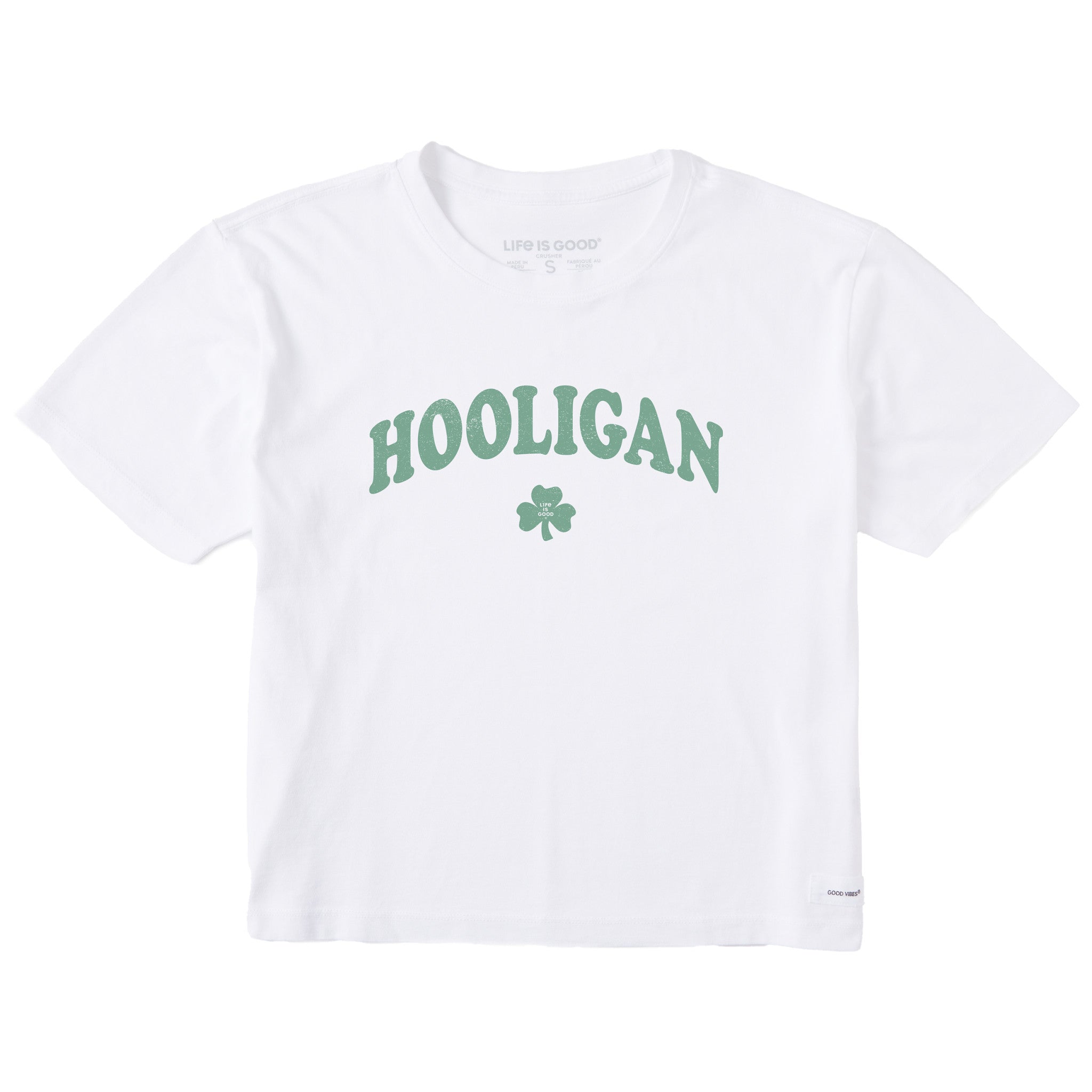 Women's Hooligan Clover Short Sleeve Crusher Boxy Tee