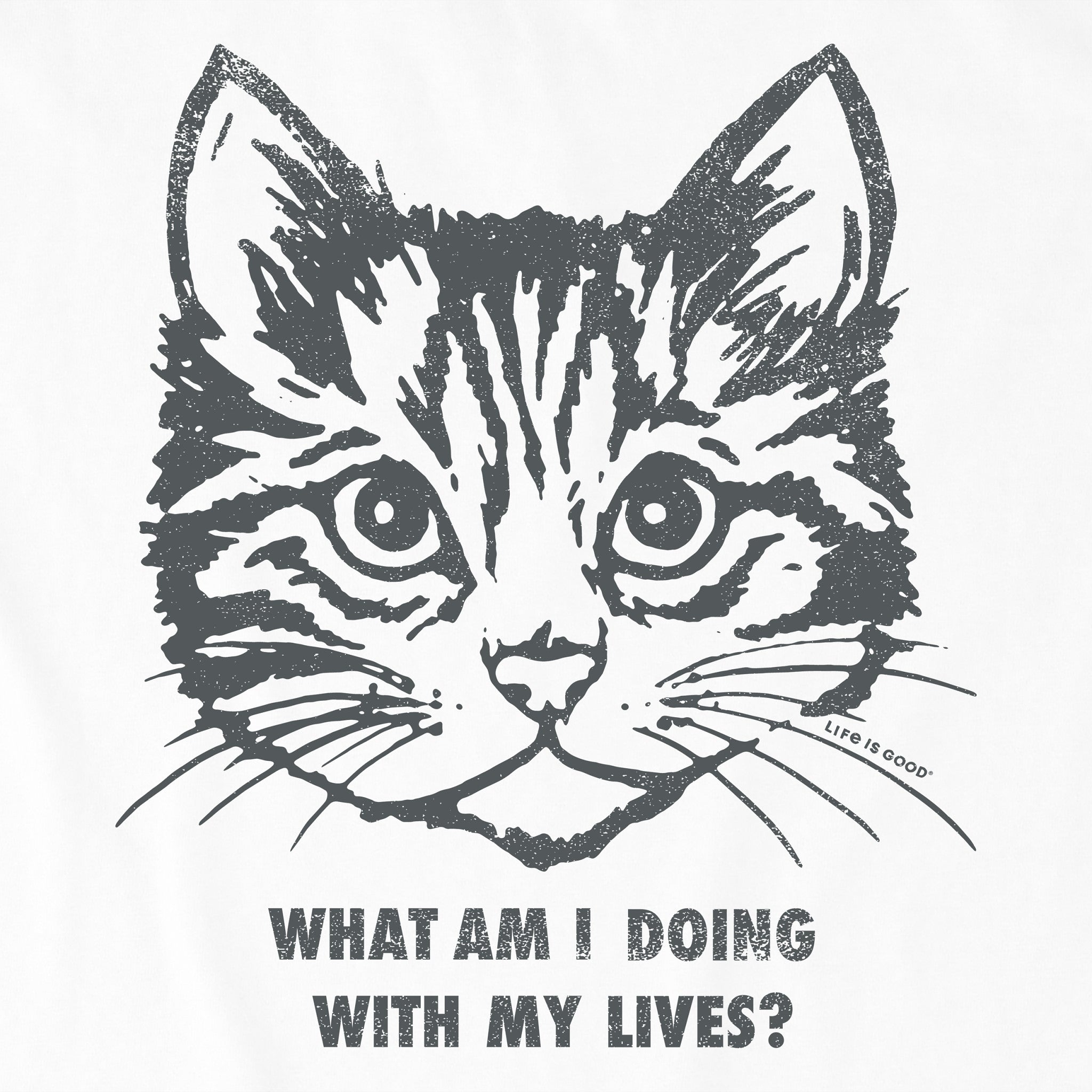 Women's Cat Lives Short Sleeve Crusher Boxy Tee