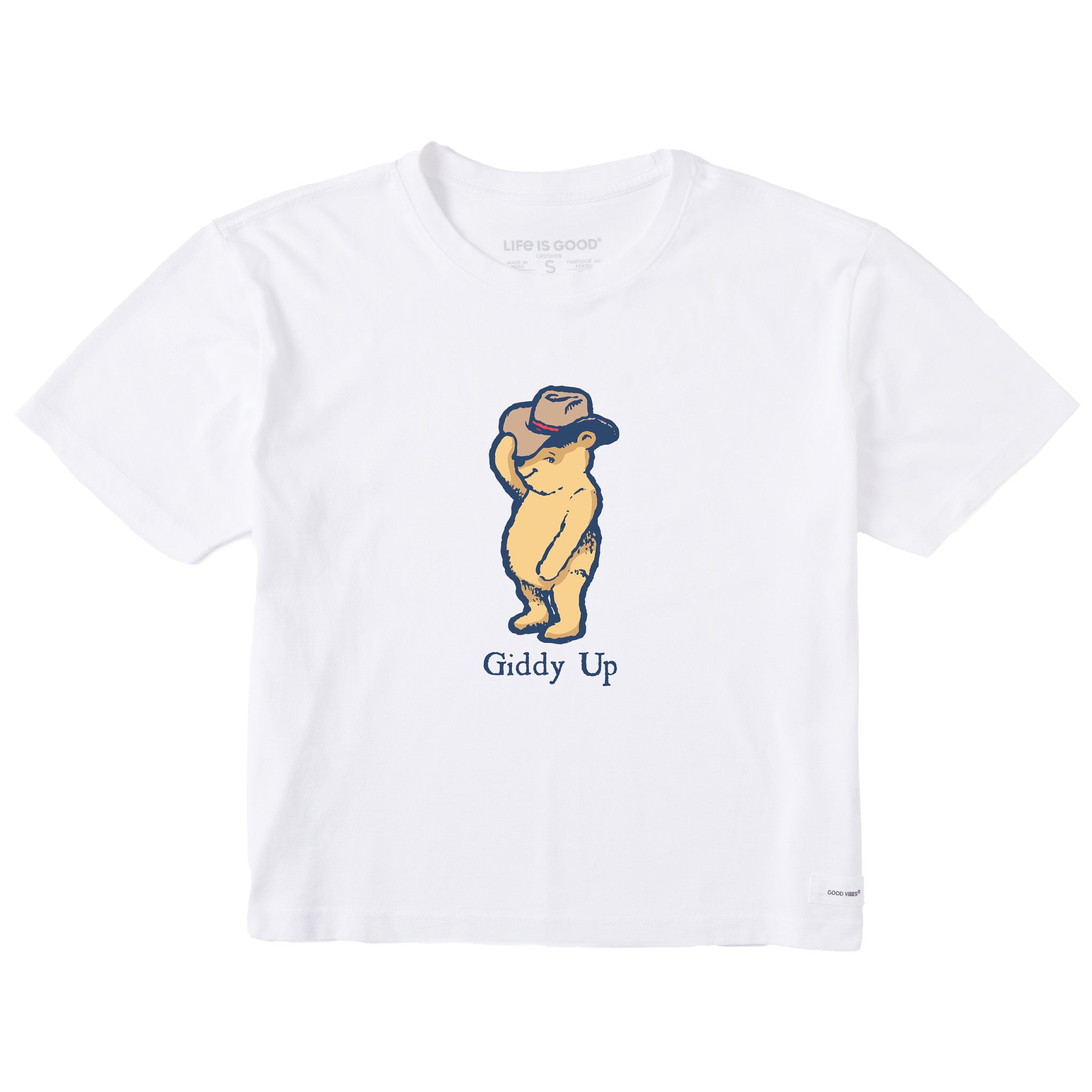 Women's Giddy Up Winnie Short Sleeve Crusher Boxy Tee