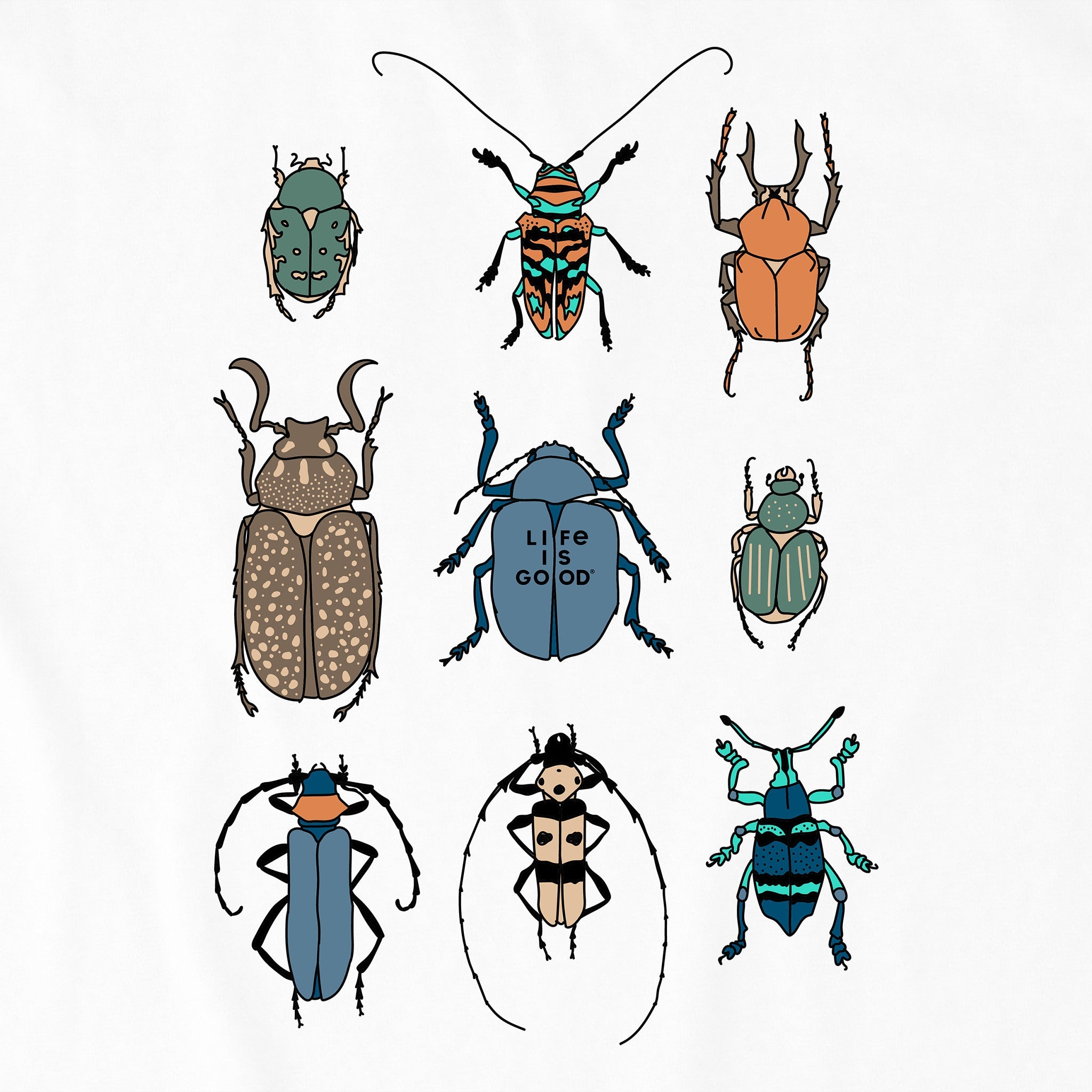 Women's Cool Bug Grid Short Sleeve Crusher Boxy Tee