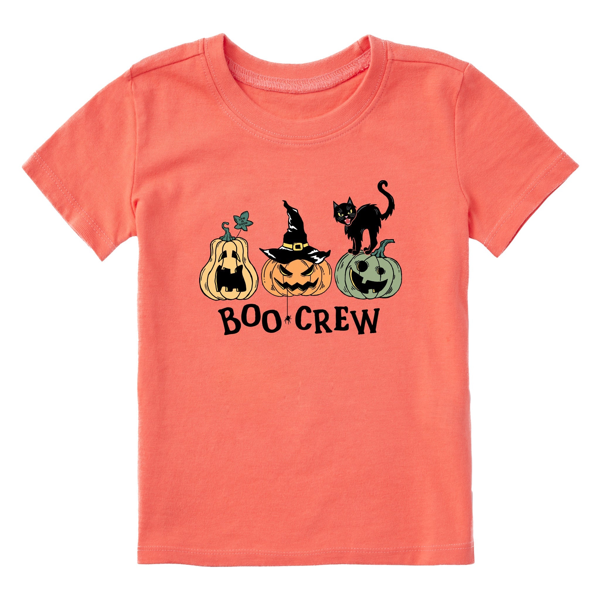Pumpkins Boo Crew Short Sleeve Toddler Crusher Tee
