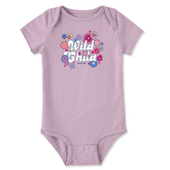 Baby Hippy Wild Child Short Sleeve Crusher Baby Bodysuit
