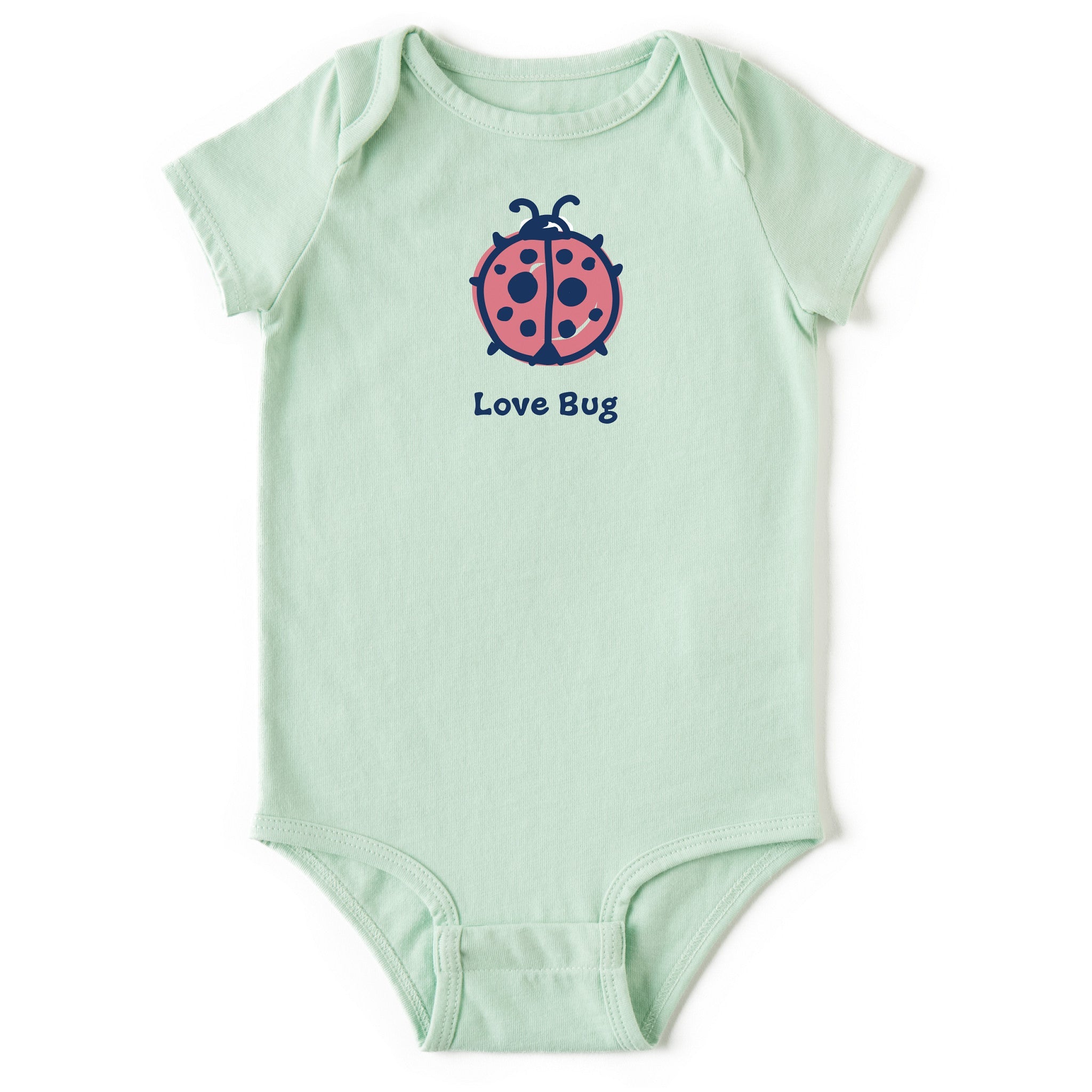 Baby Love Bug Ladybug Short Sleeve Crusher Bodysuit