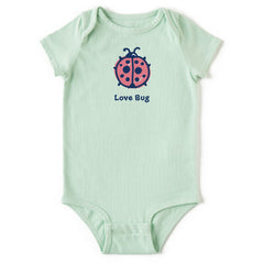 Baby Love Bug Ladybug Short Sleeve Crusher Bodysuit
