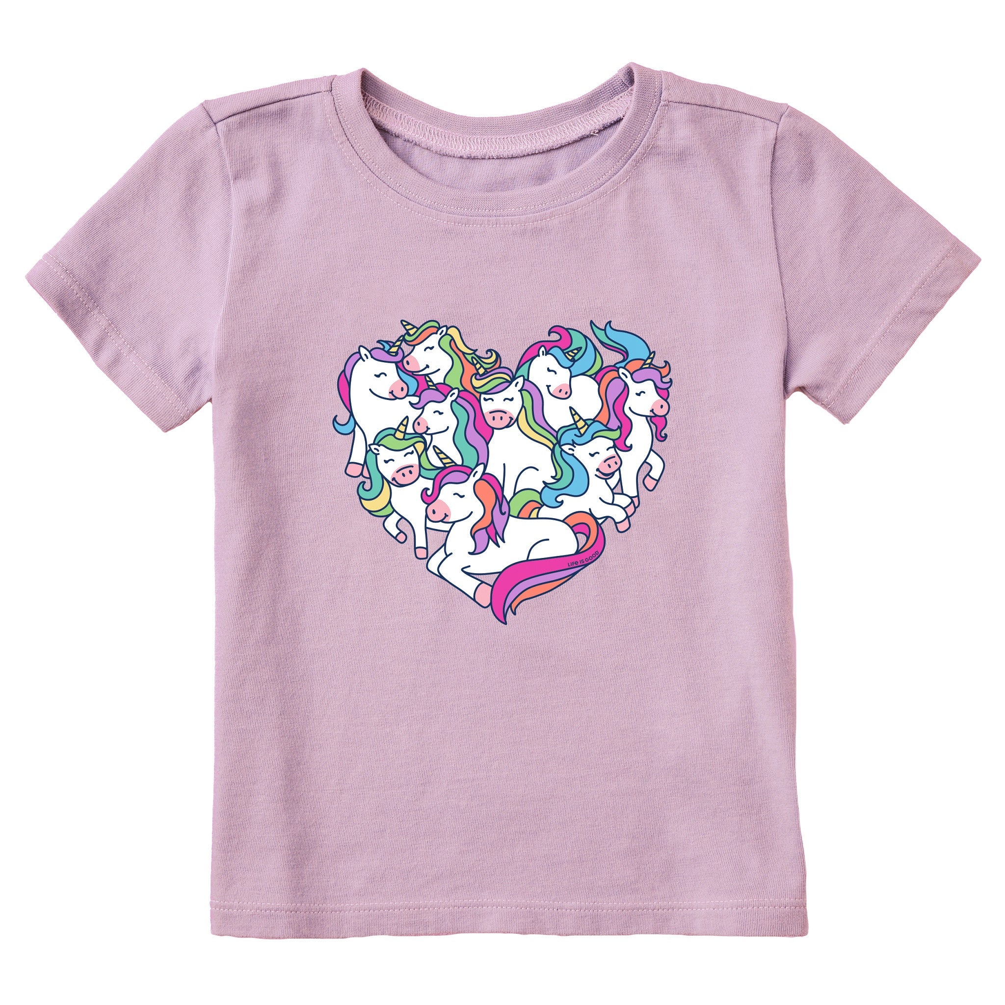 Heart Of Unicorns Short Sleeve Toddler Crusher Tee
