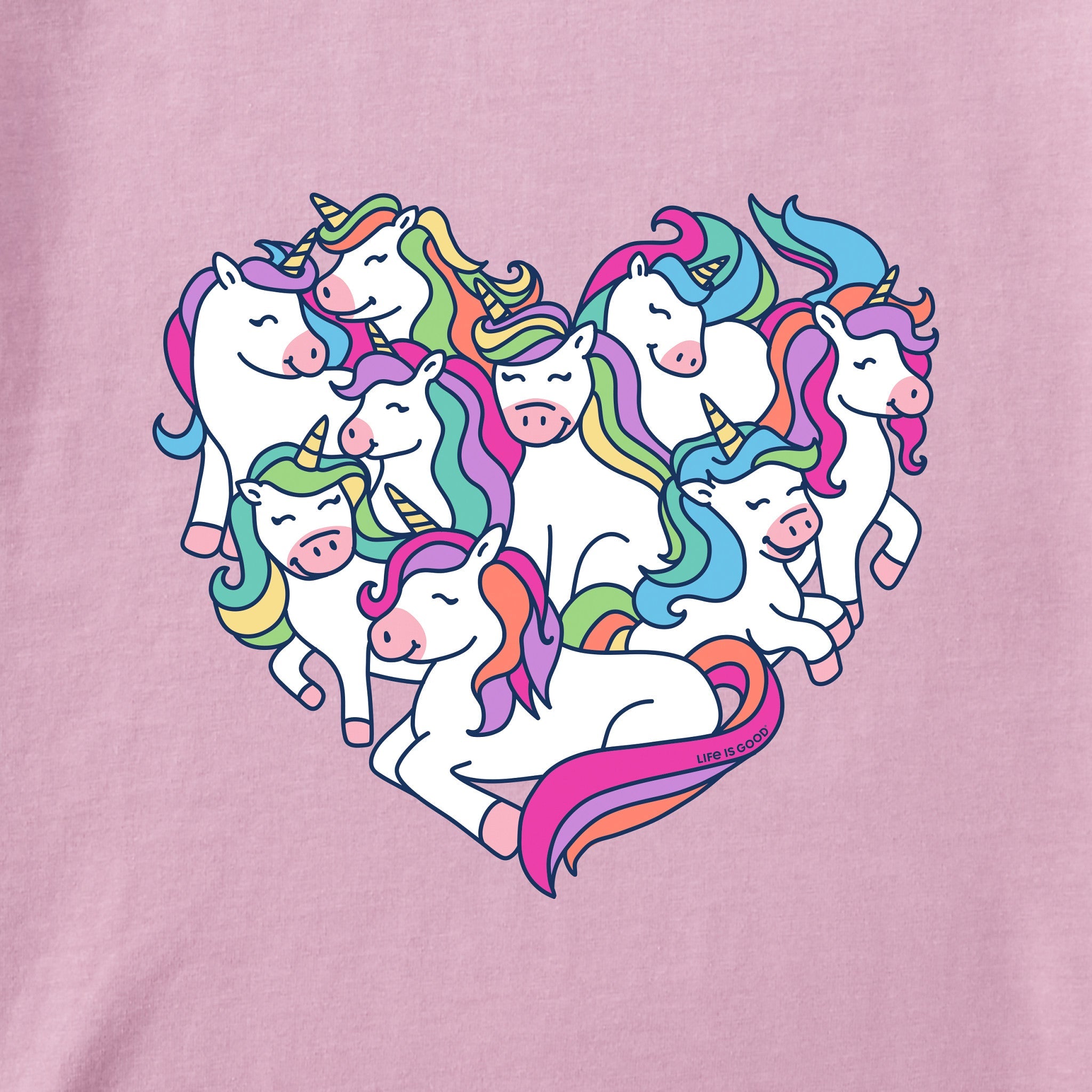 Heart Of Unicorns Short Sleeve Toddler Crusher Tee