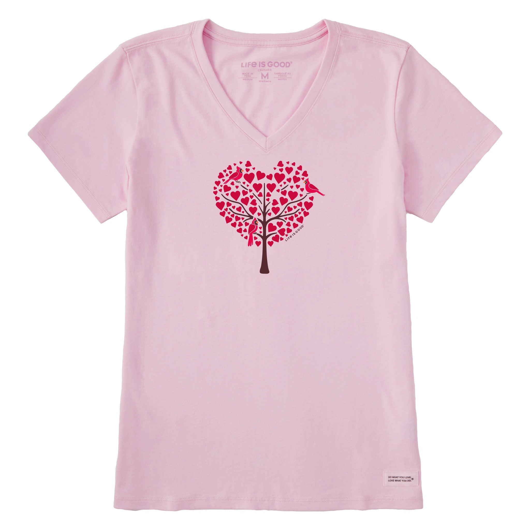 Women's Cardinals in Love Short Sleeve Crusher Vee