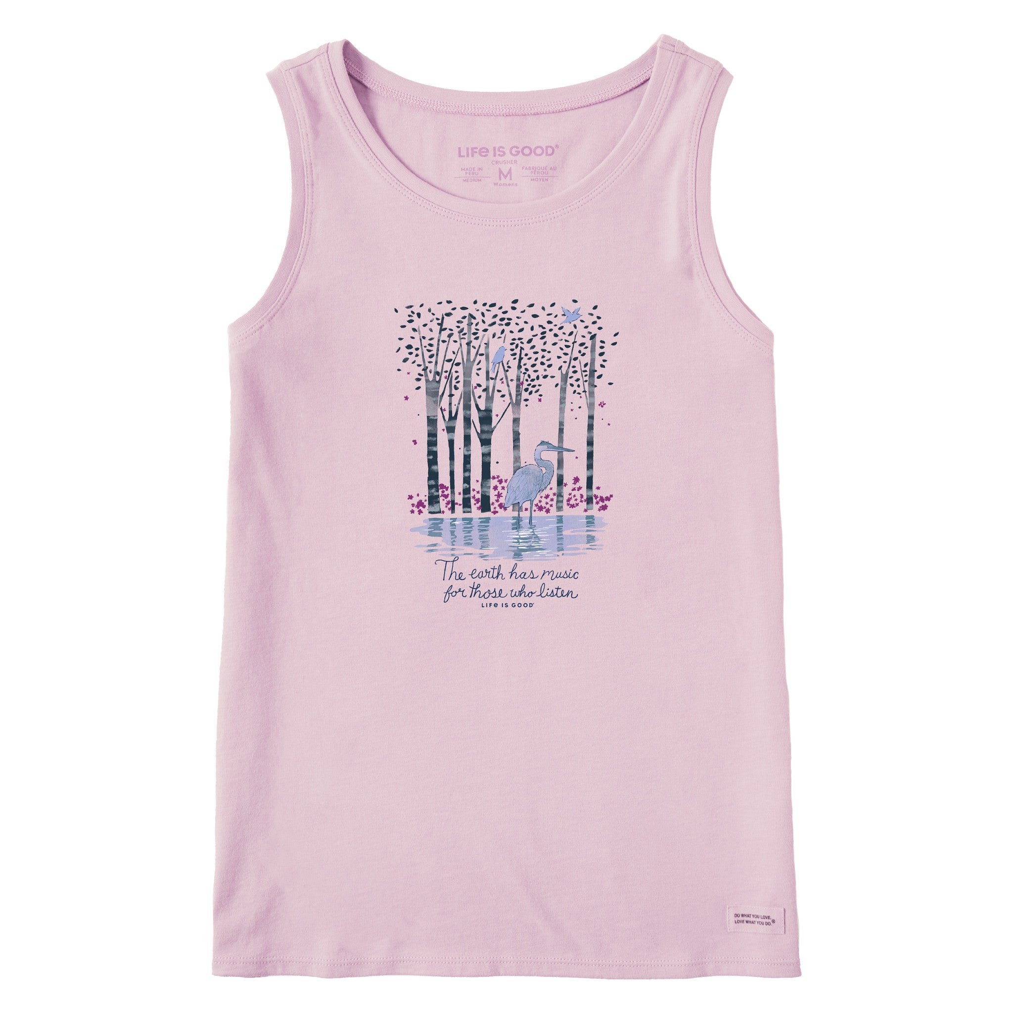 Women's Earth Has Music Heron Crusher Tank