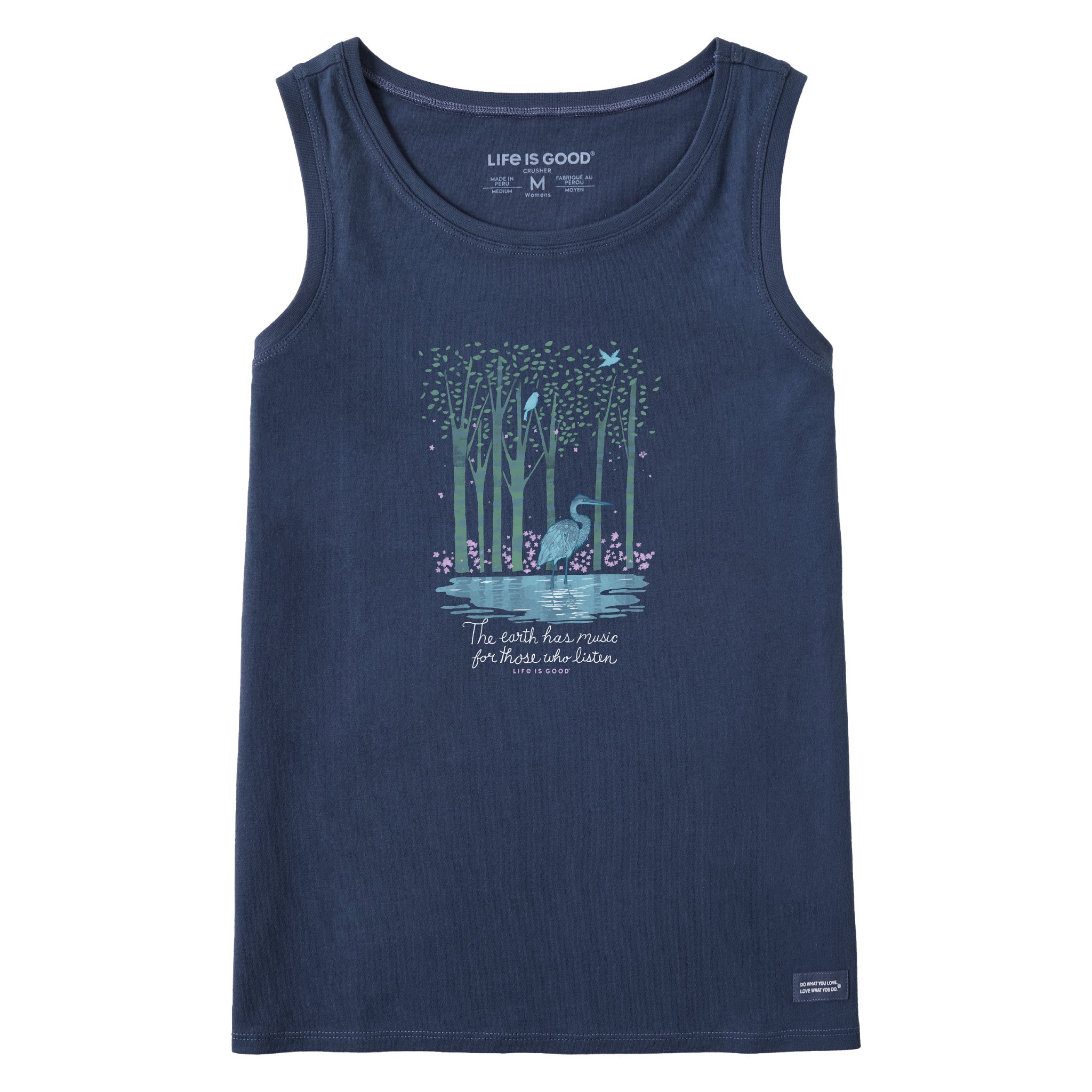 Women's Earth Has Music Heron Crusher Tank