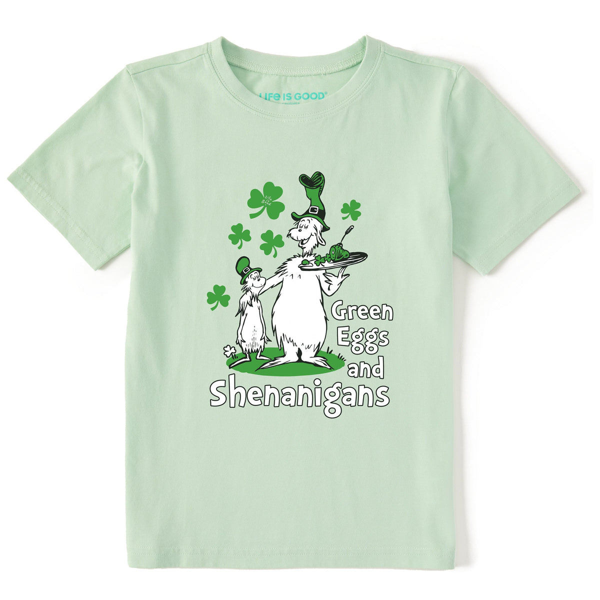 Kids Green Eggs and Shenanigans Short Sleeve Crusher Tee
